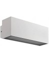 PLANIT Up-Down Væglampe i aluminium og glas B18 cm 1 x 10W SMD LED - Mat hvid