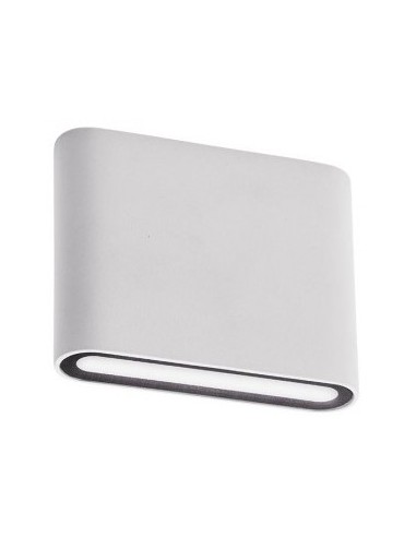 Se POCKET Up-Down Væglampe i aluminium og glas B11,5 cm 1 x 6W SMD LED - Mat hvid hos Lepong.dk