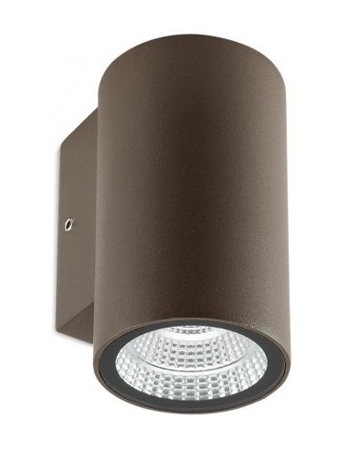 Billede af RAM Væglampe i aluminium og glas H10,3 cm 1 x 3W COB LED - Mat mørkebrun