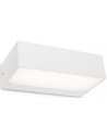 LIMA Væglampe i aluminium og glas B20,7 cm 1 x 9W SMD LED - Mat hvid