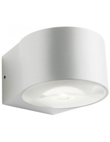 LOG Up-Down Væglampe i aluminium og glas B10,7 cm 2 x 6W COB LED - Mat hvid