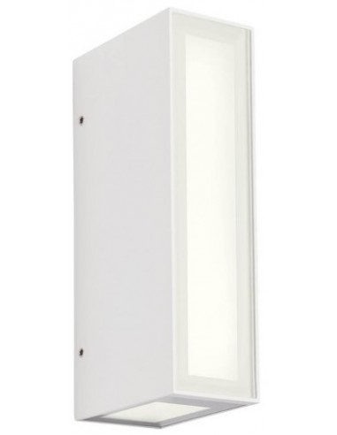 Billede af IVAR Up-Down Væglampe i aluminium og glas H16,5 cm 1 x 8W SMD LED - Mat hvid