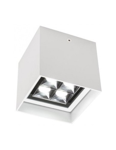 Billede af HUB Påbygningsspot i aluminium 10 x 10 cm 1 x 12W CREE LED - Mat hvid