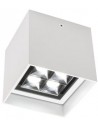 HUB Påbygningsspot i aluminium 10 x 10 cm 1 x 12W CREE LED - Mat hvid