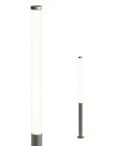 Se HINT Bedlampe i aluminium og polycarbonat H200 cm 1 x 100W SMD LED - Mat mørkegrå hos Lepong.dk