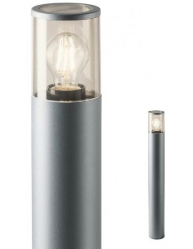 Se FRED Bedlampe i aluminium og polycarbonat H75 cm 1 x E27 - Mat mørkegrå hos Lepong.dk