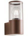 FRED Væglampe i aluminium og polycarbonat H20,2 cm 1 x E27 - Mat mørkebrun