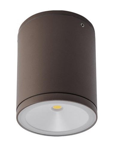 ETA Påbygningsspot i aluminium Ø9 cm 1 x 6W COB LED - Mat mørkebrun