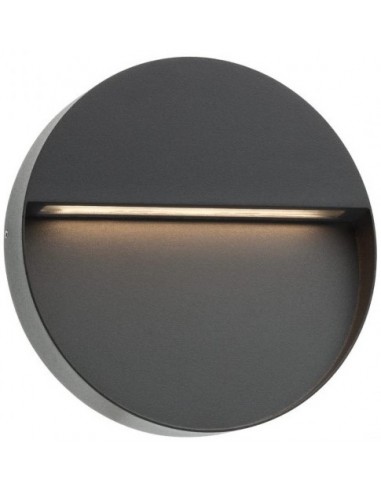 Billede af EVEN Væglampe i aluminium Ø21,5 cm 1 x 9W SMD LED - Mat mørkegrå