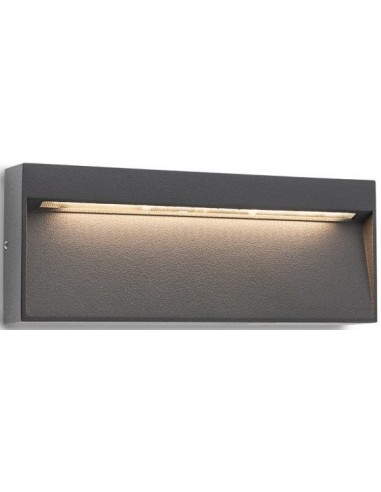 Billede af EVEN Væglampe i aluminium B20 cm 1 x 6W SMD LED - Mat mørkegrå