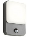 COLIN Væglampe med sensor i aluminium og polycarbonat H20,6 cm 1 x 9W SMD LED - Mat mørkegrå