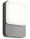 COLIN Væglampe i aluminium og polycarbonat H20,6 cm 1 x 9W SMD LED - Mat mørkegrå