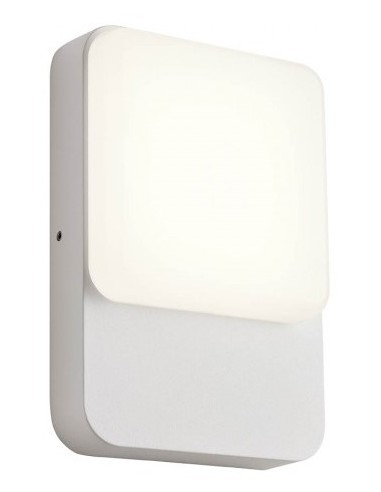 Se COLIN Væglampe i aluminium og polycarbonat H20,6 cm 1 x 9W SMD LED - Mat hvid hos Lepong.dk