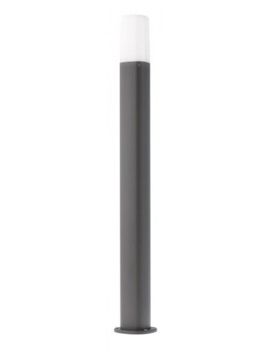 Se CRAYON Bedlampe i aluminium og polycarbonat H80 cm 1 x E27 - Mat mørkegrå hos Lepong.dk
