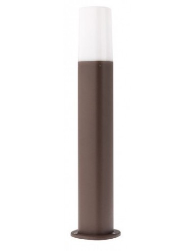 Se CRAYON Bedlampe i aluminium og polycarbonat H50 cm 1 x E27 - Mat mørkebrun hos Lepong.dk