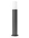 CRAYON Bedlampe i aluminium og polycarbonat H50 cm 1 x E27 - Mat mørkegrå