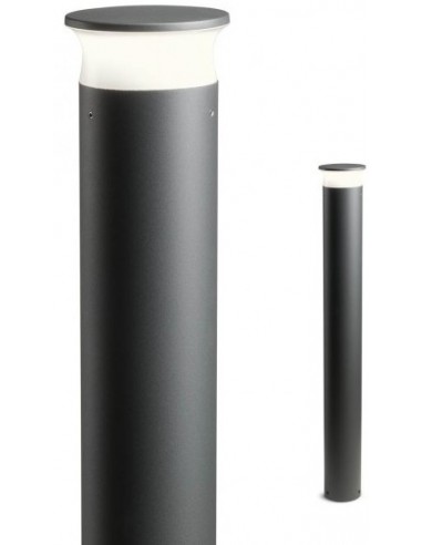 Billede af ALGON Bedlampe i aluminium og polycarbonat H80 cm 1 x 9W SMD LED - Mat mørkegrå