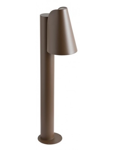 Billede af ALVAR Bedlampe i aluminium og glas H80 cm 1 x E27 - Mat mørkebrun
