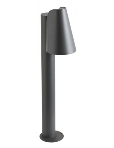 Billede af ALVAR Bedlampe i aluminium og glas H80 cm 1 x E27 - Mat mørkegrå