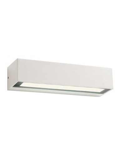 Se AROOS Væglampe i aluminium og glas B22 cm 1 x 7W SMD LED - Mat hvid hos Lepong.dk