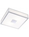 EGO Badeværelseslampe i metal og glas 28 x 28 cm 2 x E27 - Krom/Hvid