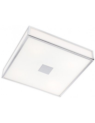 Billede af EGO Badeværelseslampe i metal og glas 38 x 38 cm 1 x 30W SMD LED - Krom/Hvid