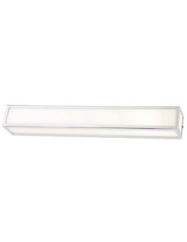 Billede af EGO Badeværelseslampe i metal og glas 60 x 8 cm 1 x 19W SMD LED - Krom/Hvid