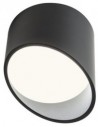 UTO Påbygningsspot i aluminium og akryl Ø9 cm 1 x 6W SMD LED - Mat sort/Hvid