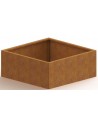 Miami højbed uden bund H30 x B100 x D100 cm i corten stål