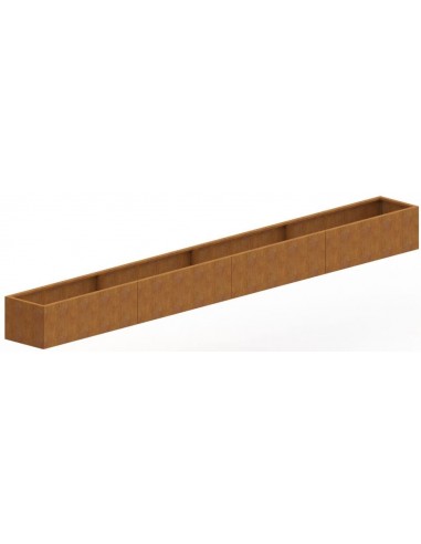 Billede af Texas højbed uden bund H80 x B480 x D50 cm i corten stål