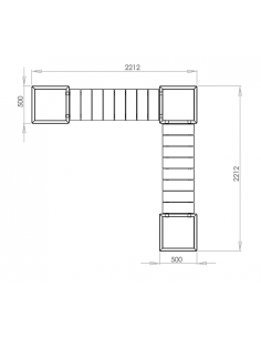 Miami Havebænk uden bund... 2