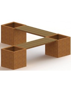 Miami Havebænk med bund...