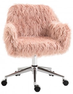 Kontorstol i plys H75 - 85...