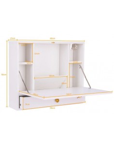 Væghængt skrivebord i... 2