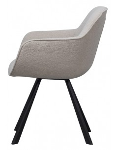 Spisebordsstol beige armlæn 2