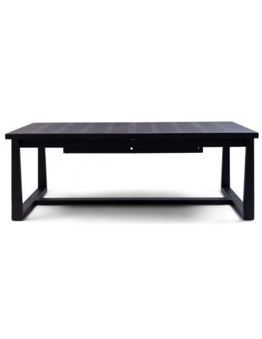 Se Colombe spisebord med udtræk i ask træ 220 - 340 x 100 cm - Sort hos Lepong.dk