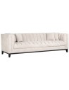 Beauchamp 3-personers sofa i polyester B255 cm - Sort/Natur
