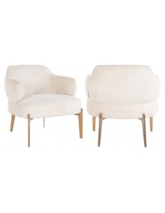 Venus lænestol i stål og...