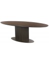 Luxor spisebord i jern og egetræsfinér 235 x 110 cm - Mørkebrun