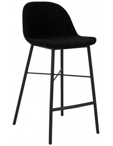Se Jade barstol i bomuld H93 cm - Sort/Sort hos Lepong.dk