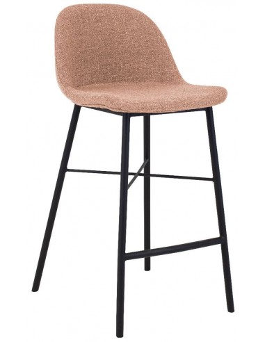 Billede af Jade barstol i bomuld H93 cm - Sort/Pink
