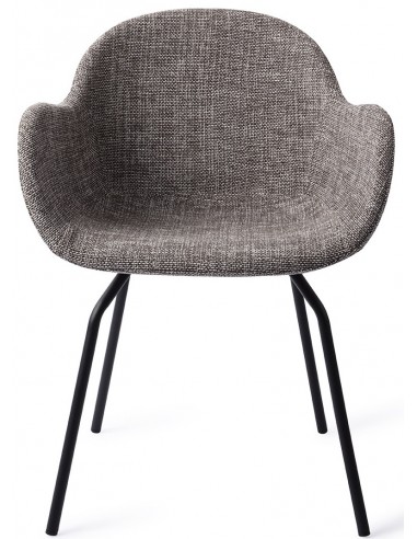 Billede af Otsu spisebordsstol H80 cm polyester - Sort/Askegrå