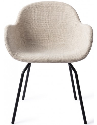 Se Otsu spisebordsstol H80 cm polyester - Sort/Creme hos Lepong.dk