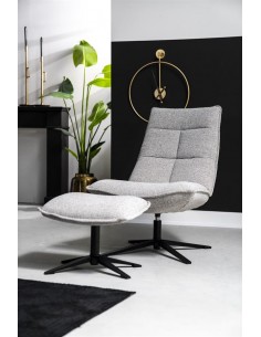 Lænestol med skammel drejefunktion drejefod 2