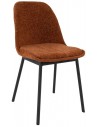 Lana spisebordsstol i metal og polyester H83 cm - Sort/Orange