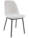 Lana spisebordsstol i metal og polyester H83 cm - Sort/Hvid
