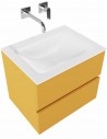 Vica Komplet badmiljø centreret håndvask B60 cm MDF - Okker/Talkum