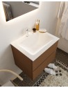 Vica Komplet badmiljø centreret håndvask B60 cm MDF - Rust/Talkum
