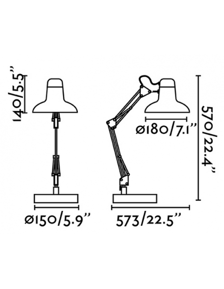Skrivebordslampe led hvid bordlampe tilbud