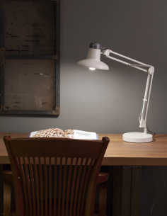 Skrivebordslampe led hvid bordlampe 2